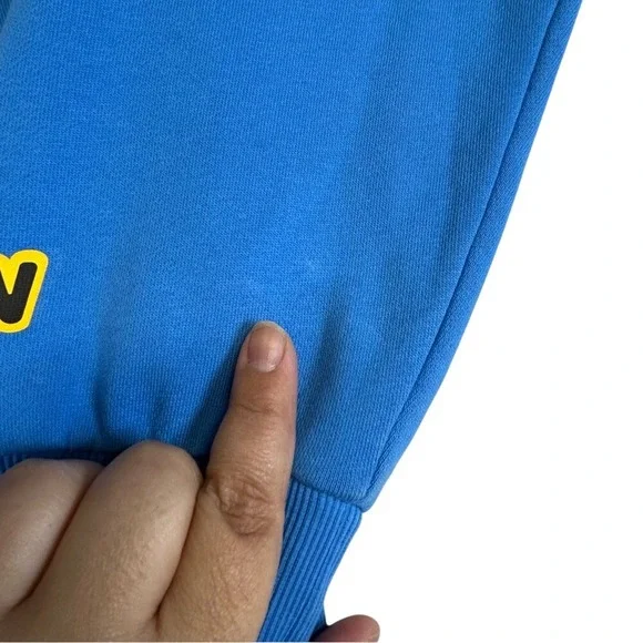 Drew House Secret Hoodie in Sky Blue Yellow Logo Size Large - Picture 5 of 7